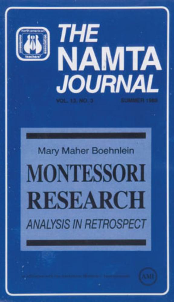 Montessori Research: Analysis In Retrospect