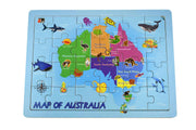 Australian Map Jigsaw 2 in 1 - 24pcs