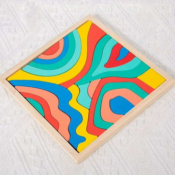 Wooden Four Elements Puzzle Board