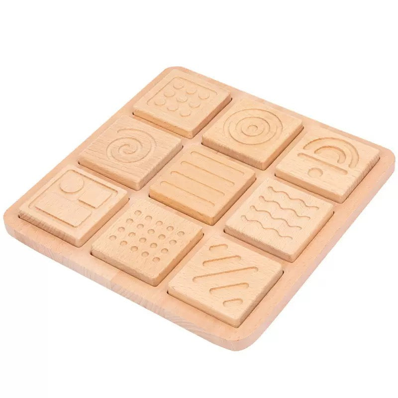 Tactile Texture Touch Boards — 9 Piece Set