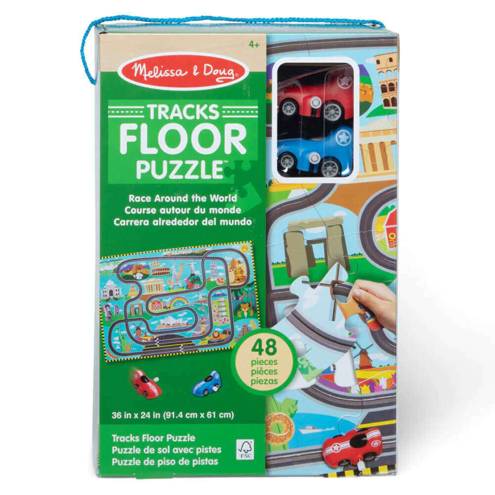 M&D - Race Around the World Tracks Floor Puzzle