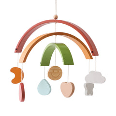 Wooden Rainbow Baby Crib Mobile