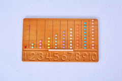 1 - 10 Bamboo Counting Board - Lengthways
