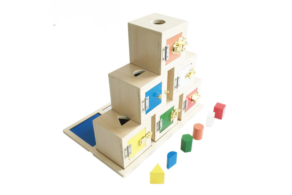 Lock Box with Objects and Tray