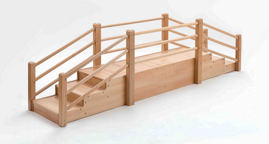 Toddler Ladder Bridge in Beech Wood (180*50*68cm) - Small