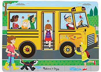 Melissa & Doug - The Wheels on the Bus Song Puzzle 6 Pieces